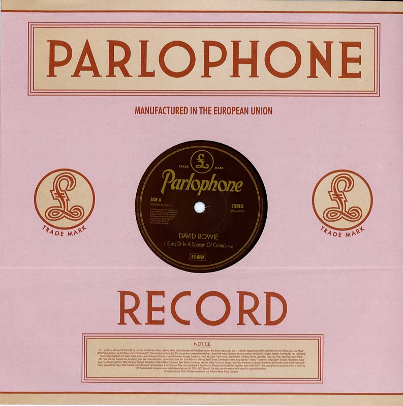 Sue (Or in a season of crime) - Parlophone